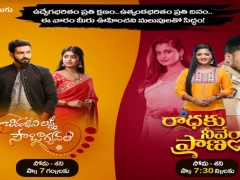 Zee Telugu kicks off a contest with exciting line up of episodes of Chiranjeevi Lakshmi Sowbhagyavathi and Radhaku Neevera Pranam