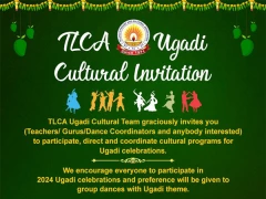 TLCA Ugadi 2024 - Invitation for Cultural Programs