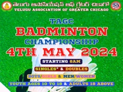 TAGC Badminton Championship - May 4th, 2024