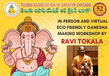TAGC Ganesha Idol making workshop - September 17, 2023