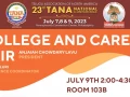 TANA Youth College and Career Fair on July 9