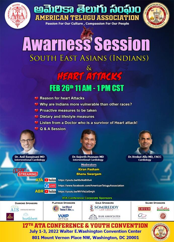 Awareness Session Indians/South East Asians & Heart Attacks