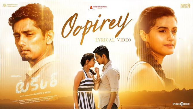 Oopirey, the third song from Siddharth, Divyansha Kaushik’s bilingual action romance Takkar launched