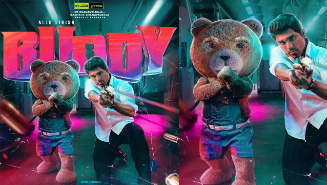 Intriguing First Look of Allu Sirish's Upcoming film Buddy bankrolled by Studio Green banner is out now