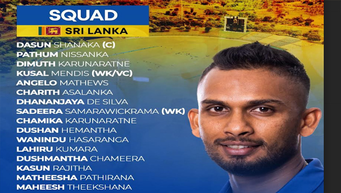 Sri Lanka Cricket Squad Announced for ODI Series against Afghanistan