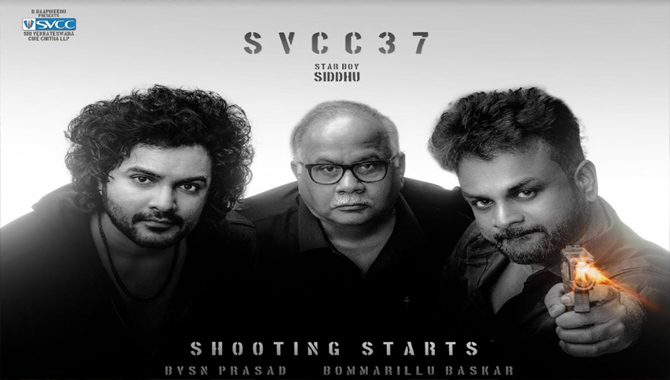 Siddhu Jonnalagadda, Bommarillu Bhaskar & BVSN Prasad's "SVCC37" shoot begins