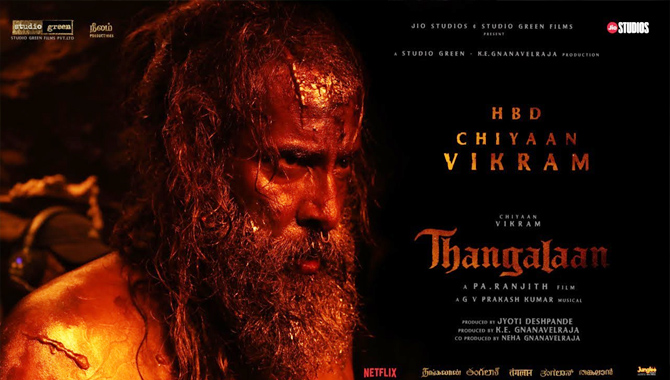 ‘Chiyaan’ Vikram on his birthday with the first glimpse of the highly anticipated Tamil film THANGALAAN