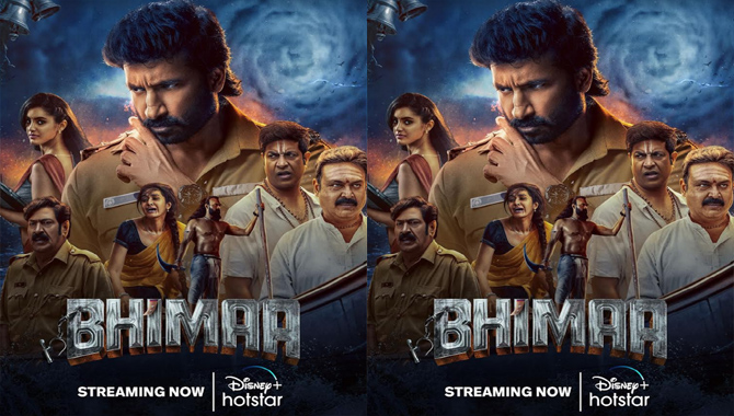 Gopichand's action entertainer "Bhimaa" is now streaming on Disney Plus Hotstar