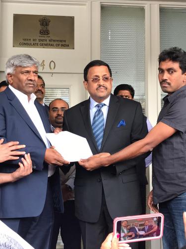 NRIs Bay Area met Consul General of India
