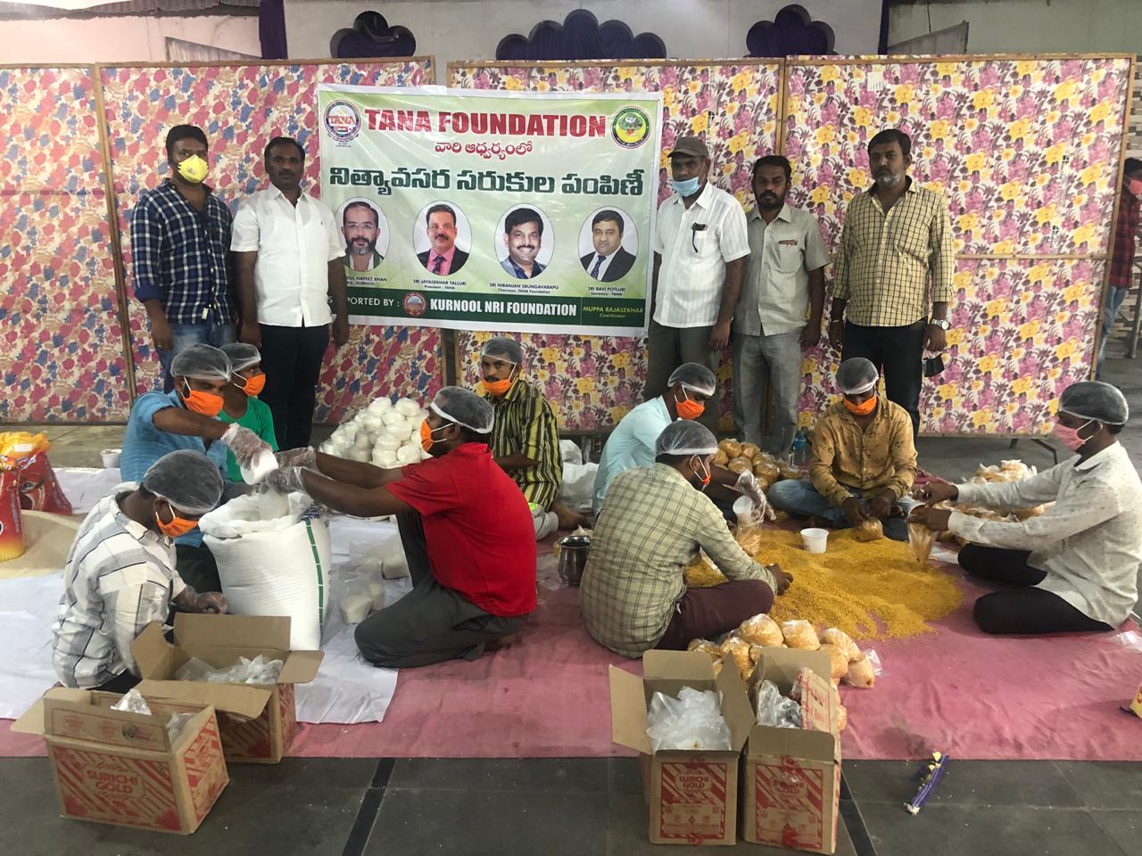 TANA Distributed Groceries in Kurnool 18 May 2020