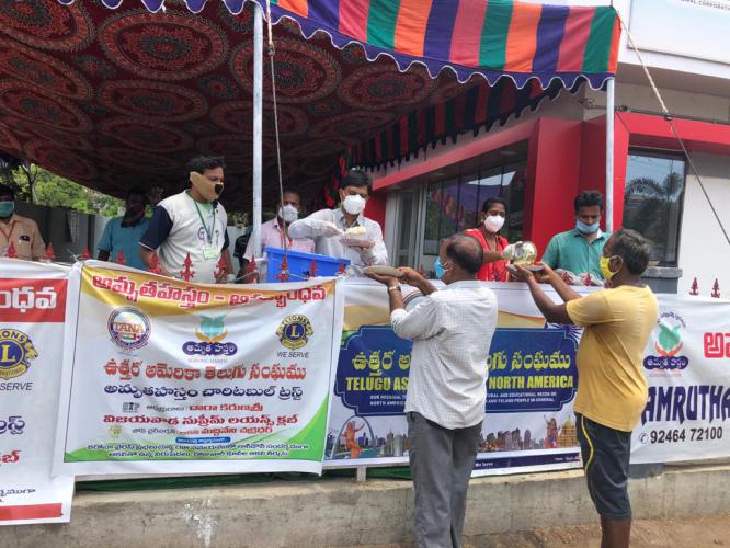 TANA Distributed Food in Vijayawada 19 May 2020