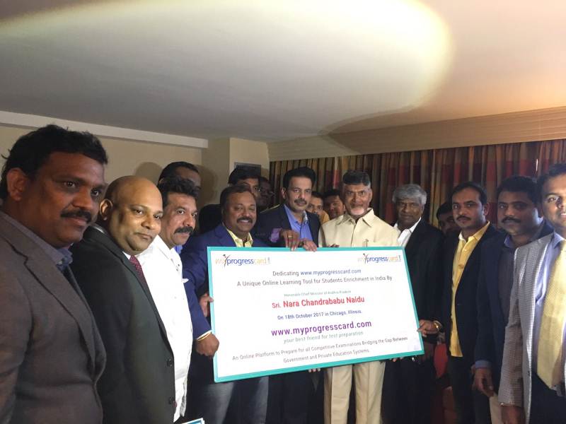 MyProgressCard com dedicated to students in India by Chandrababu