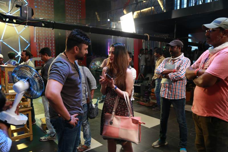 Balakrishnudu Working Stills