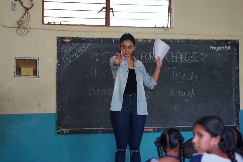 Rakhul Preeti Singh at Govt High School Banjara Hills