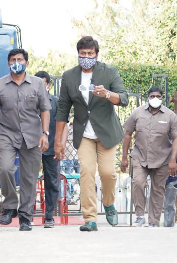 Chiranjeevi from SamJam shoot