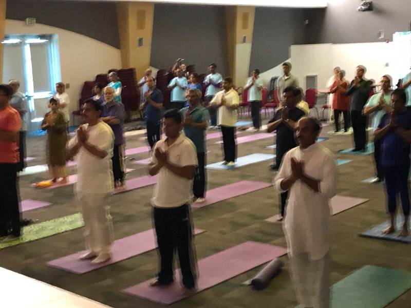 Sujana Chowdary Participates Yoga in Milpitas