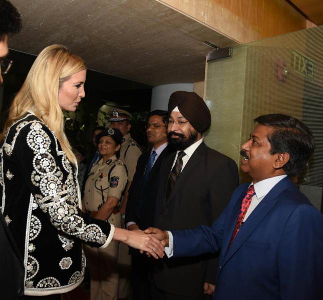 Ivanka Trump reaches Hyderabad for GES 2017