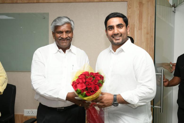 Jayaram Komati meets Minister Nara Lokesh
