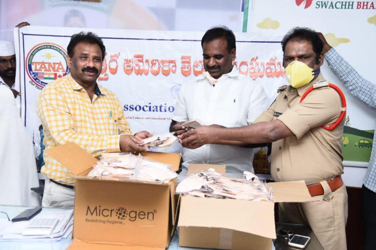 TANA Secretary Ravi Potluri helps to Poor People