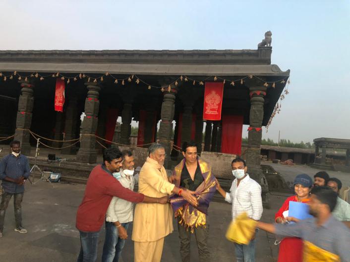 Sonu Sood felicitated by Tanikella Bharani
