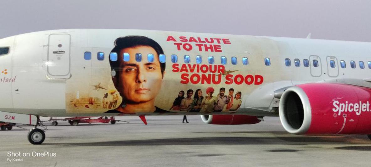 SpiceJet honours Sonu Sood