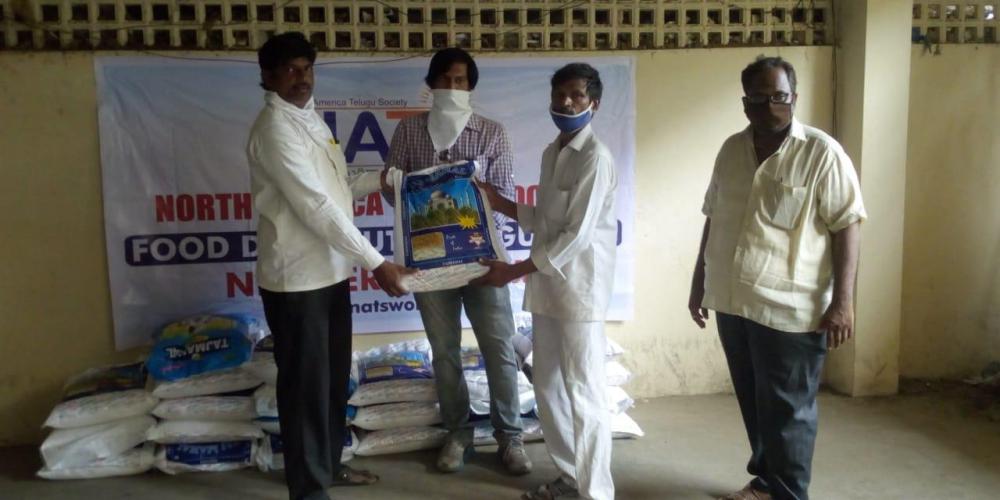 NATS Donates Groceries in Guntur 12 Aug 2020