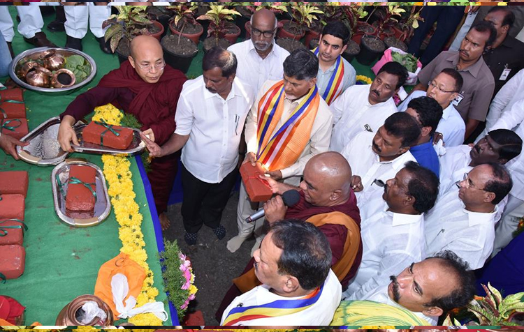 Foundation Laying ceremony of Dr. BR Ambedkar Smriti Vanam