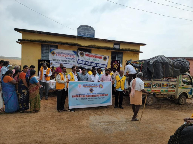ATA Flood Relief Distribution in Rajampet 14 Dec 2021