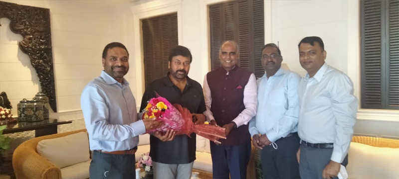 ATA Members met Megastar Chiranjeevi 21 Aug 2021
