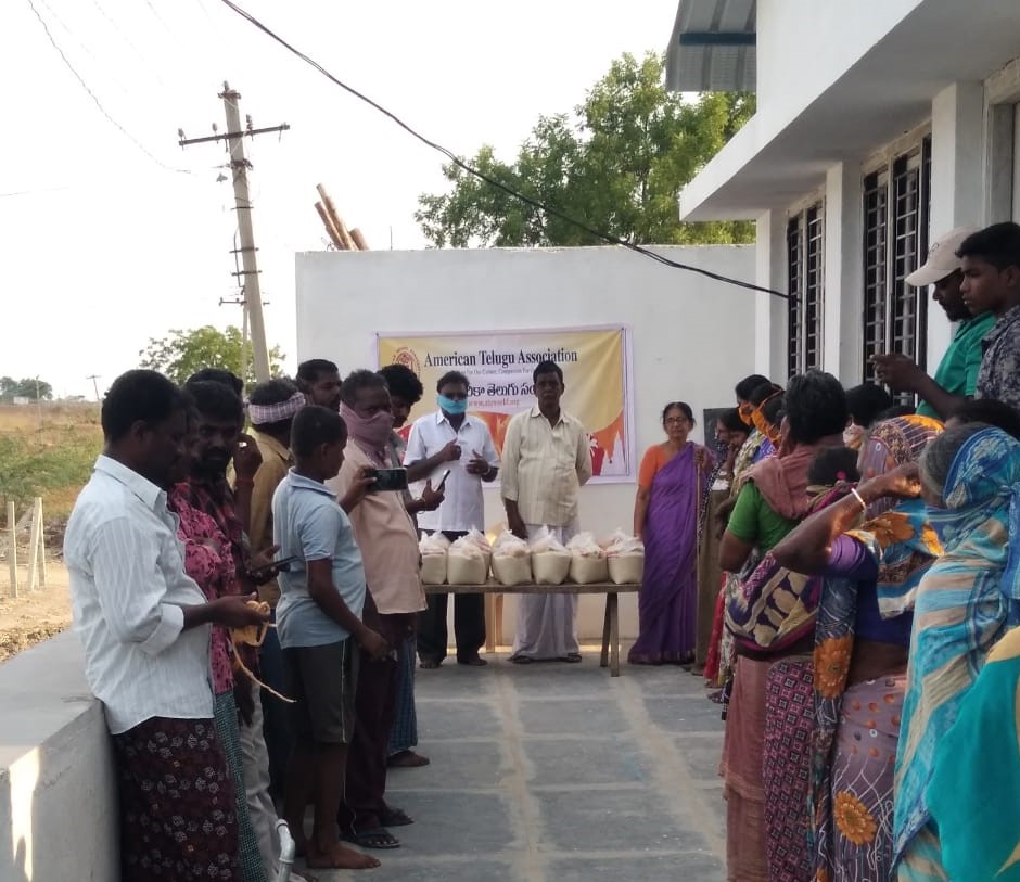 ATA COVID 19 Relief activity in Jogulamba 21 May 2020