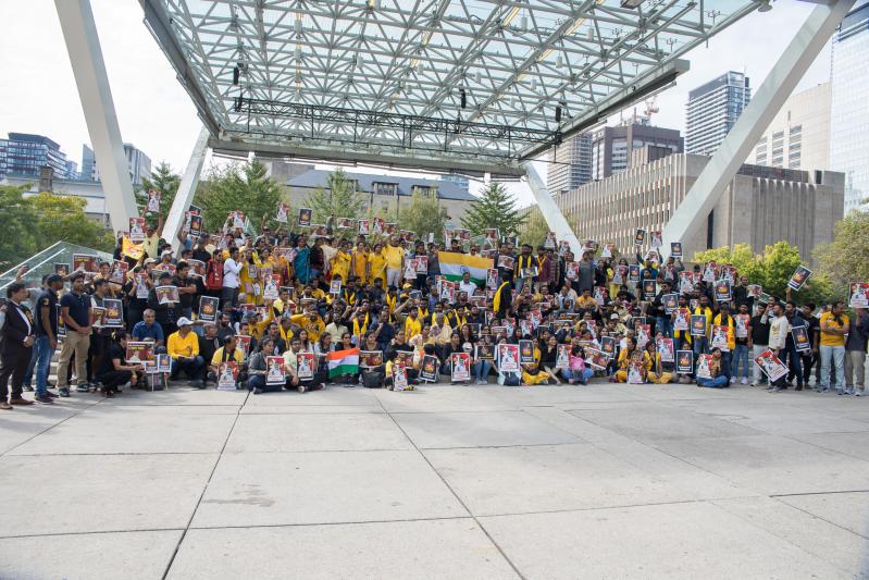 Canada Telugu NRI Protest and Rally