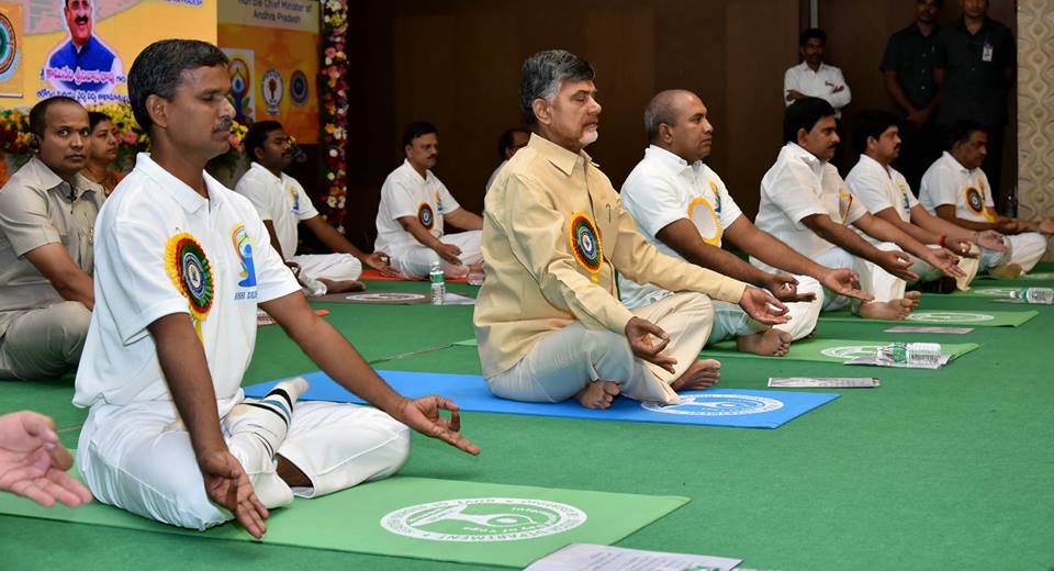 International Yoga Day Celebrations in VIjayawada