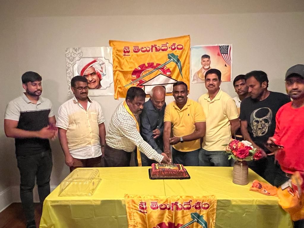 Charlotte NRI TDP Celebrates Chandrababu Birthday