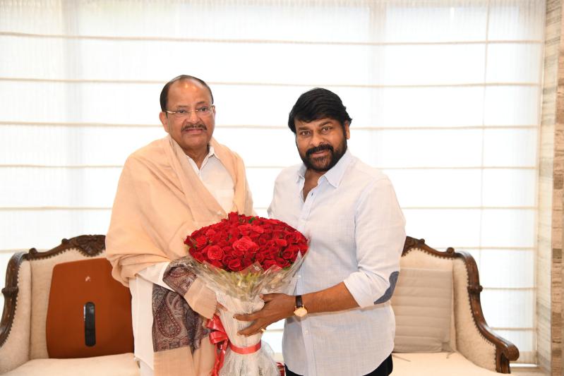 Chiranjeevi & Venkaiah Naidu Congratulates for Padma Vibhushan Awards