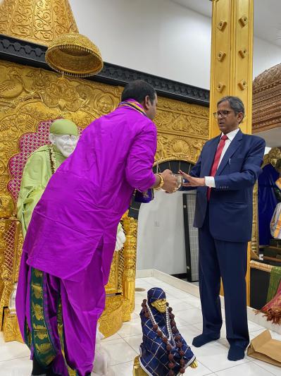 CJI NV Ramana Visits Sri Sai Datta Peetham, NJ