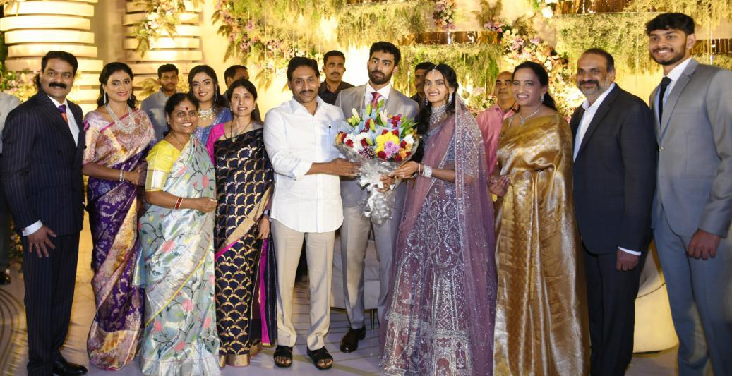 CM Jagan Attends for YS Sharmila Son Engagement