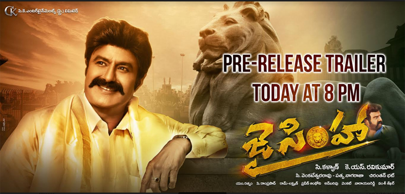 Jai Simha Pre Release Trailer Poster