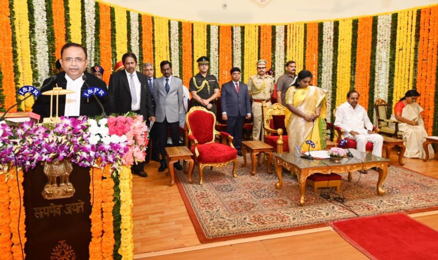 Justice Alok Aradhe Sworn in as CJ of Telangana High Court