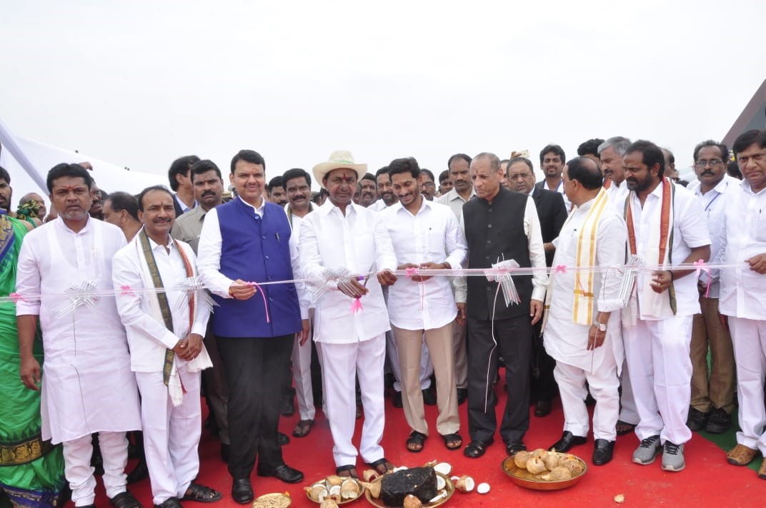 CM KCR inaugurates Kaleshwaram Project