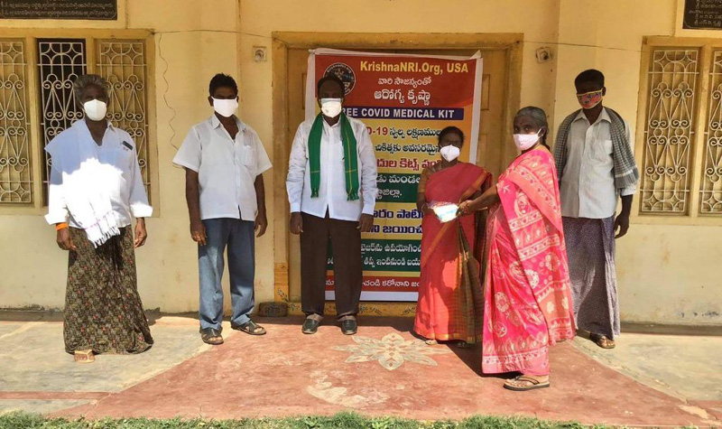 Krishna NRI Donates Covid Medical Kits