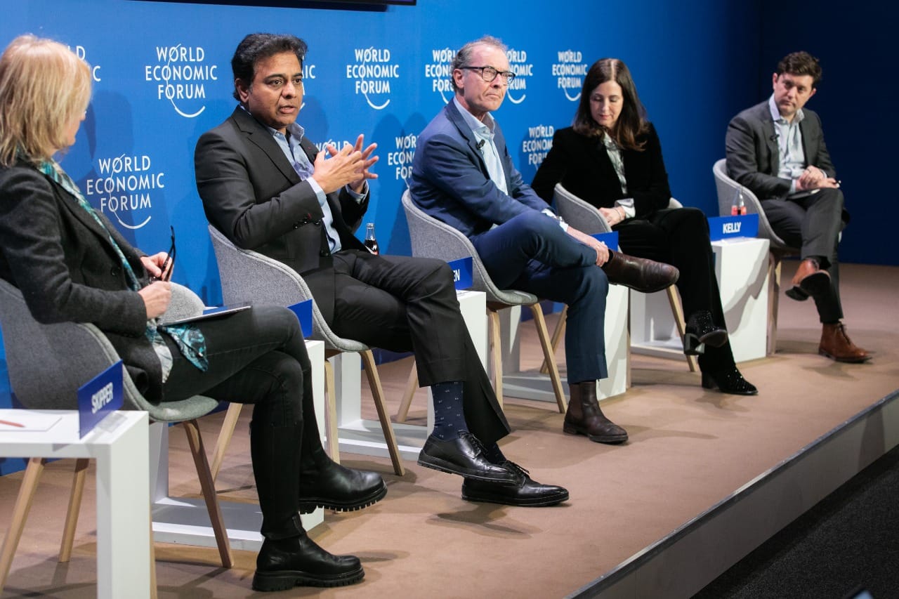 KTR in World Economic Forum meet at Davos