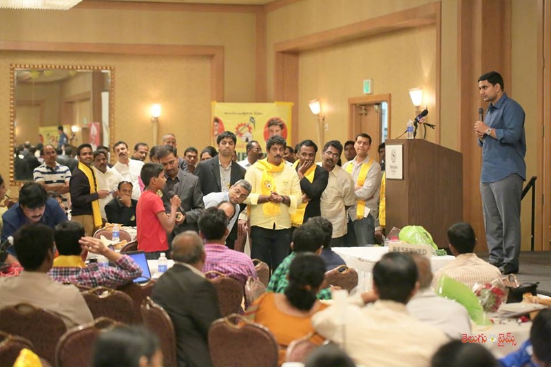 Nara Lokesh in Los Angeles 2015