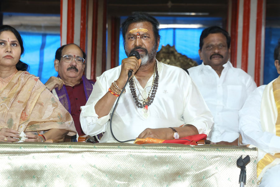 Mohan Babu Pressmeet @ Film Nagar Temple