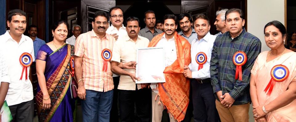 NATA Team Invites CM YS Jagan 19 Dec 2019