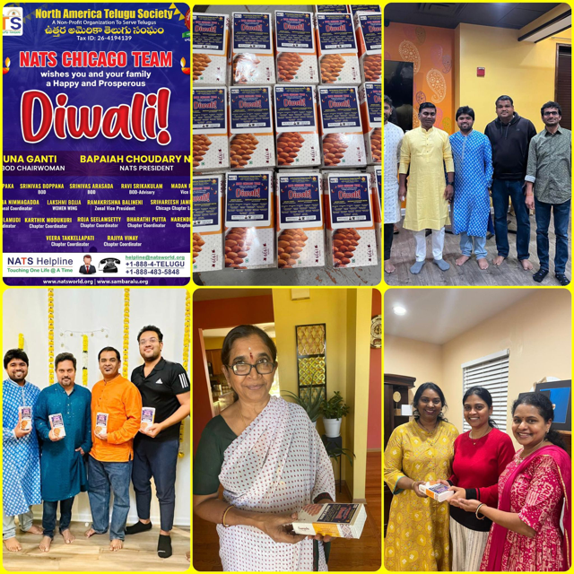 NATS Diwali Gifts for Telugu families in Chicago