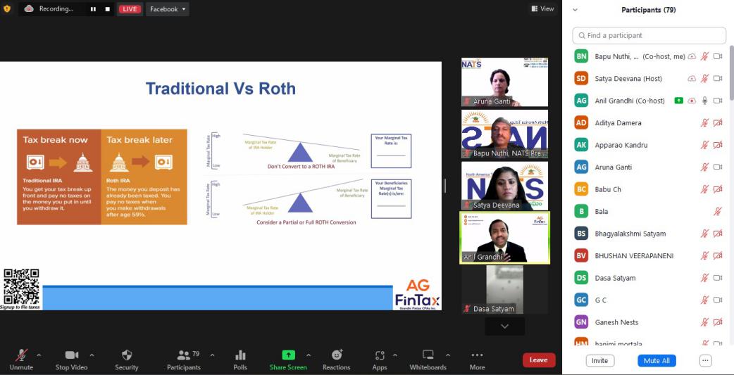 NATS Webinar for Income Tax Awareness 1 Mar 2023