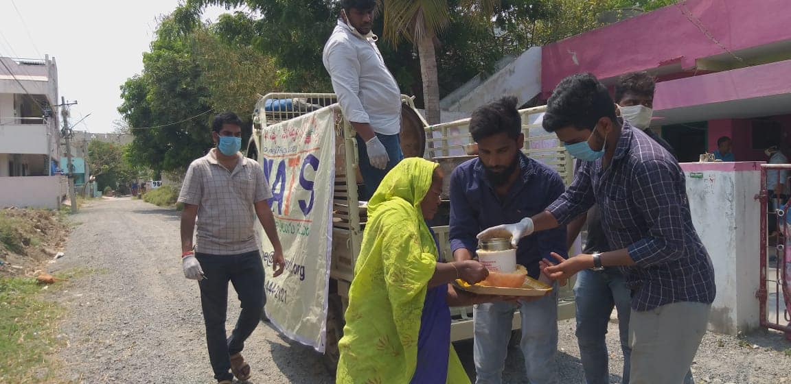 NATS Donated Food in Guntur 7 May 2020