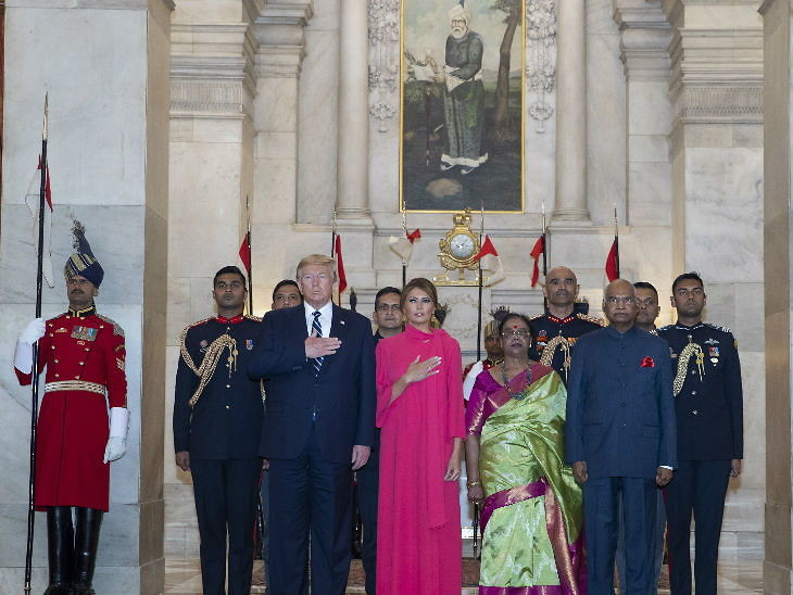Ramnath Kovind Hosts Dinner for Donald Trump
