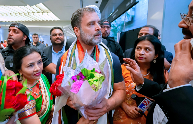 Rahul Gandhi at San Francisco Airport