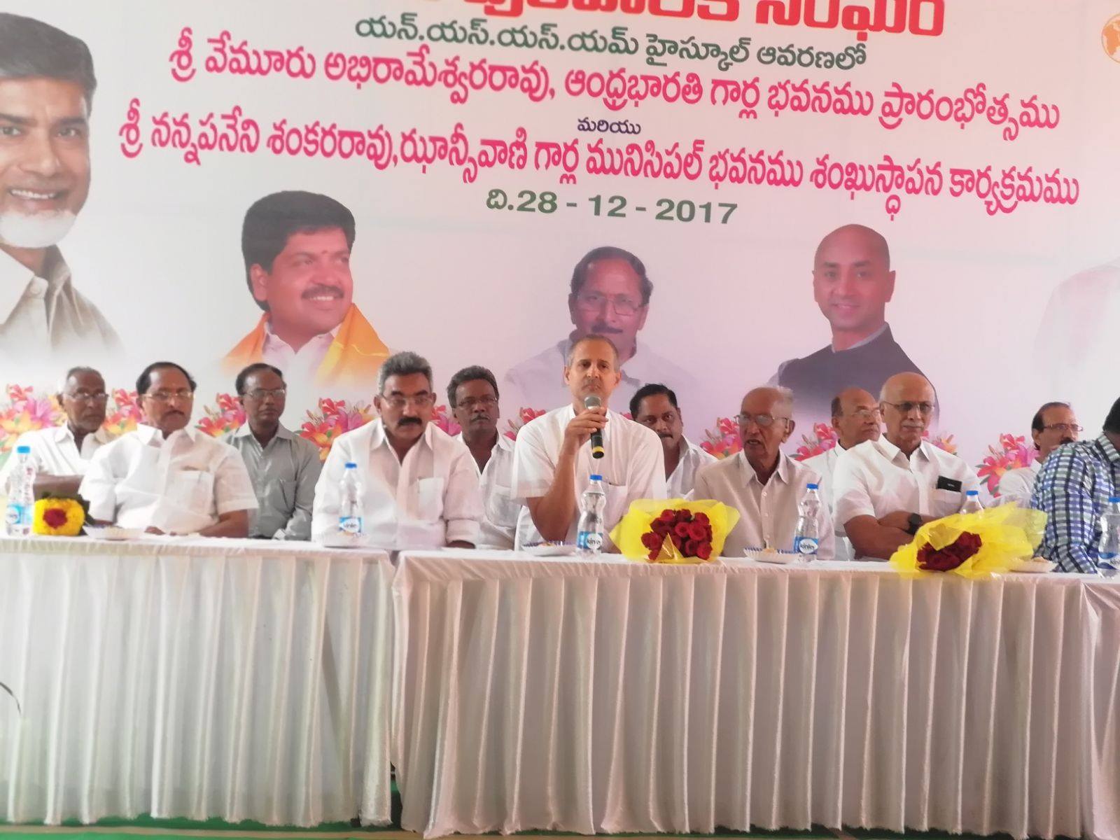 APNRT President Ravi Vemuru in Tenali
